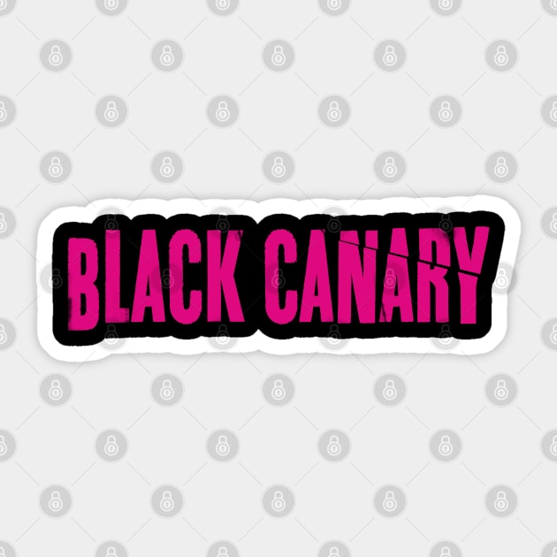 Black Canary (pink logo) Sticker by starcitysirens